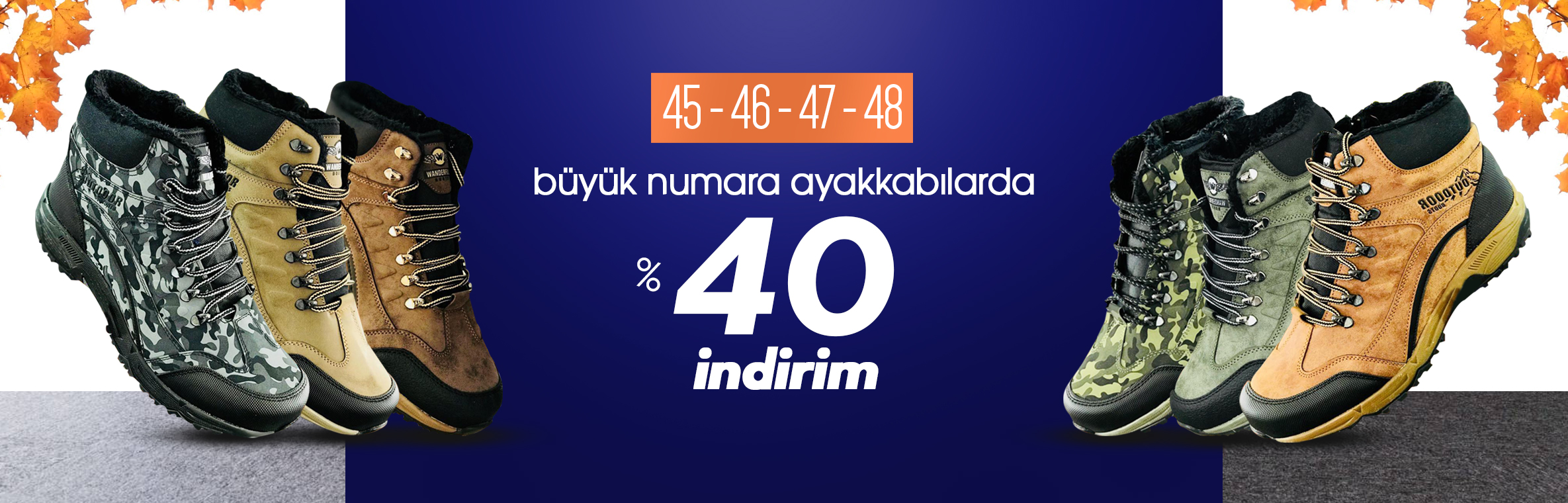 BÜYÜK NUMARA KIŞLIK ÜRÜNLERİMİZDE % 40 varan İNDİRİM FIRSATI!