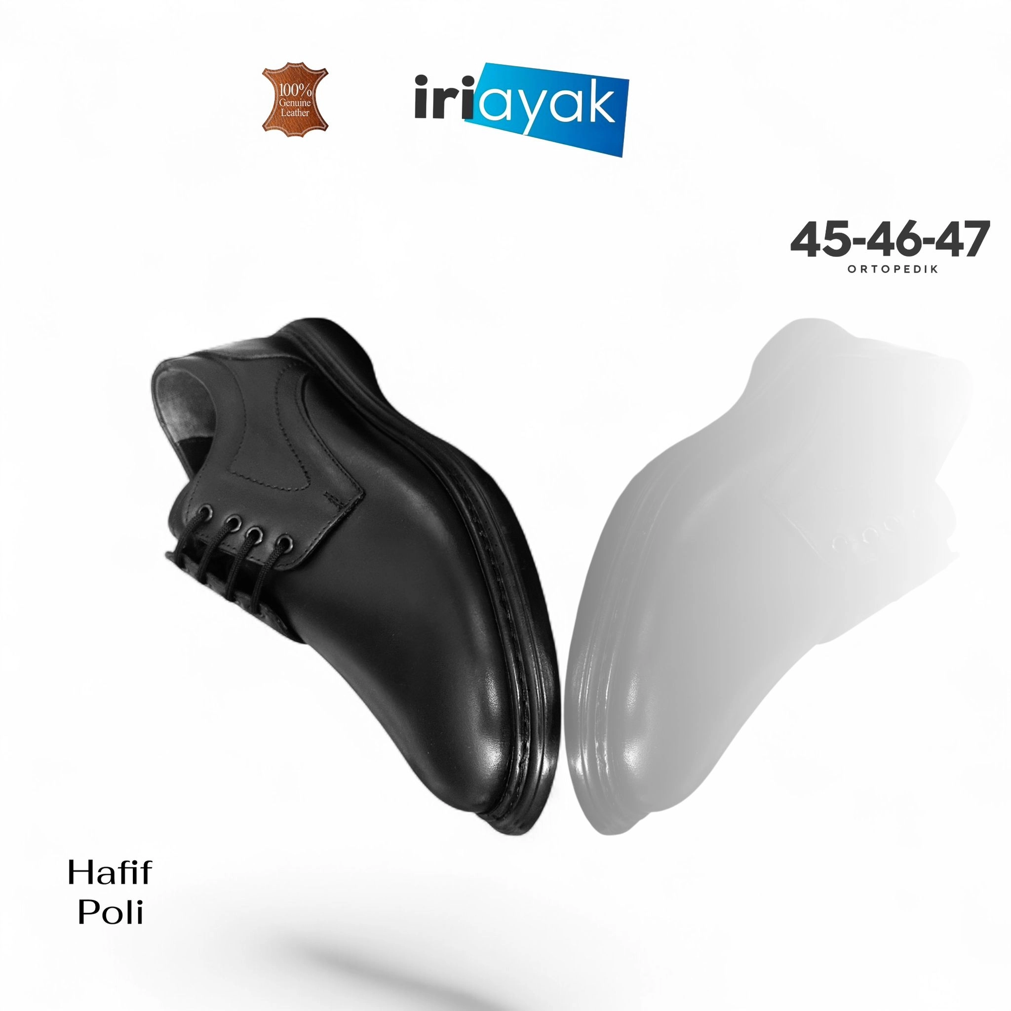 Büyük Numara Hakiki Deri 45-47 / Rahat Taban Casual Ayakkabı / Erkek - Günlük Kullanıma Uygun