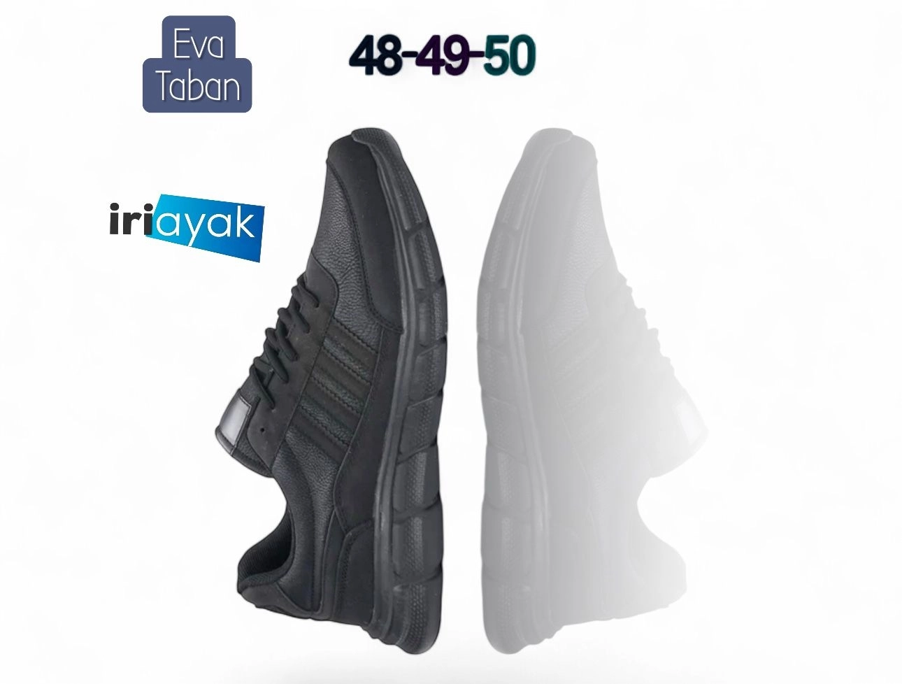 Büyük Numara Büyük Beden Rahat Kalıp Erkek Ayakkabı 48-49-50