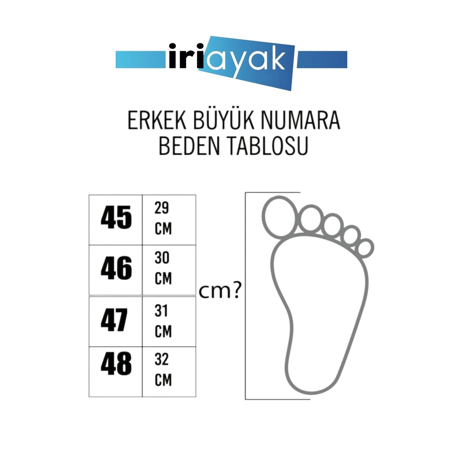 Erkek Büyük Numara Ayakkabı 45-47 DAF202