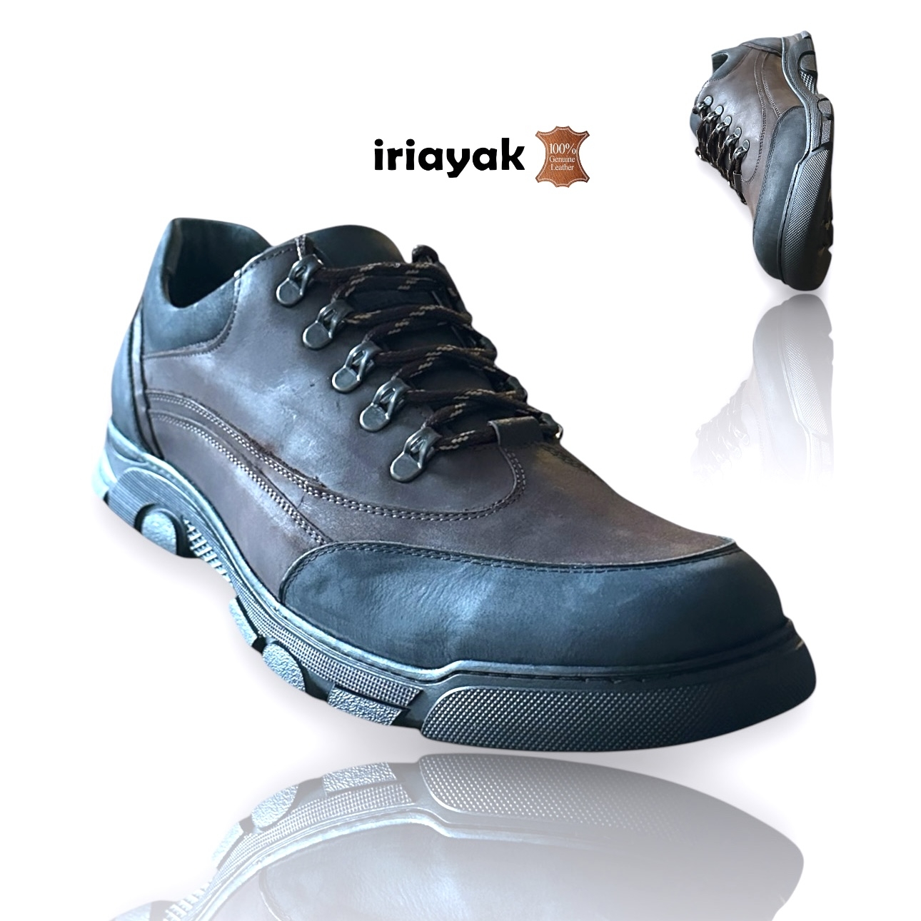 Büyük Numara Deri Bot Rahat Kalıp 45-46-47-48-49