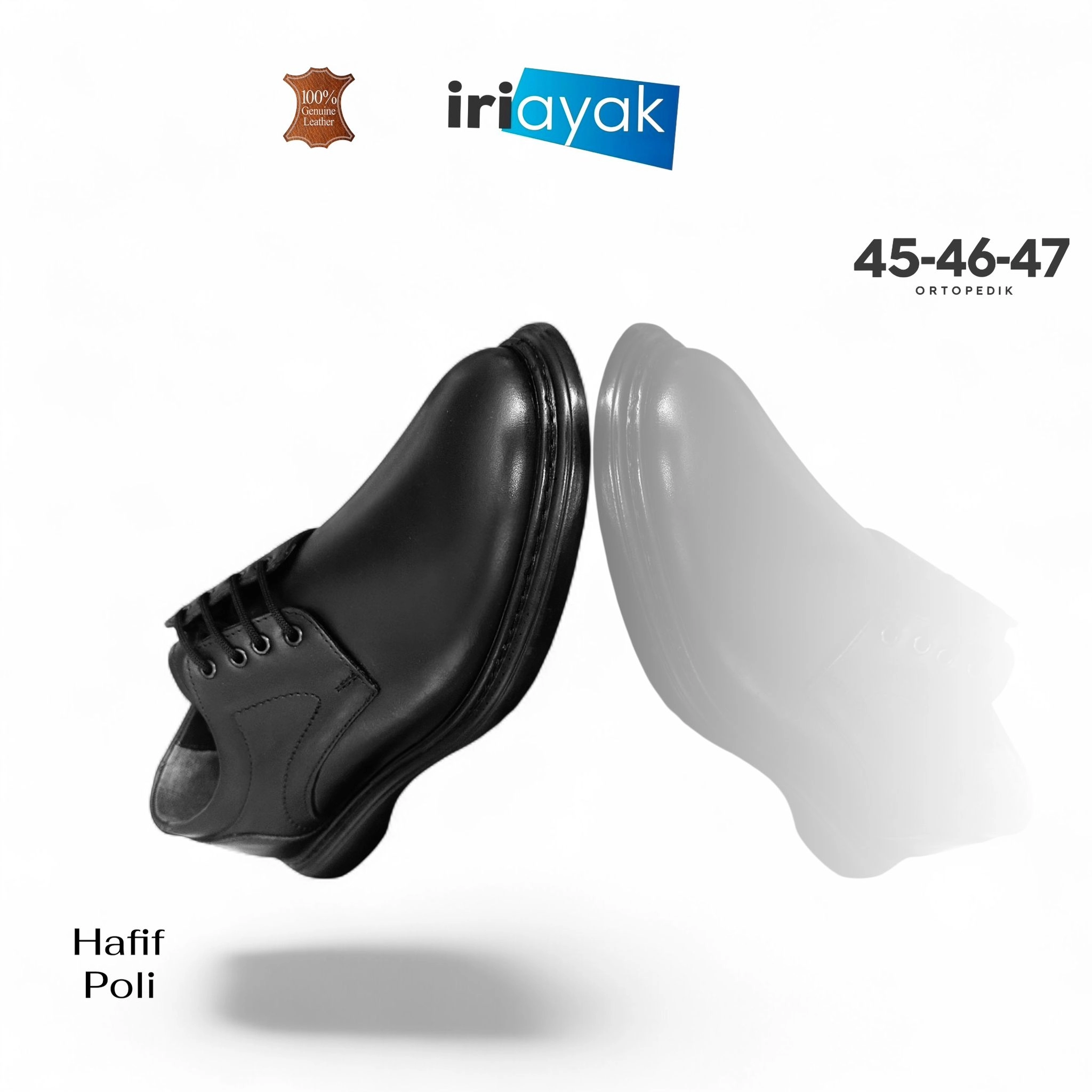 Büyük Numara Hakiki Deri 45-47 / Rahat Taban Casual Ayakkabı / Erkek - Günlük Kullanıma Uygun