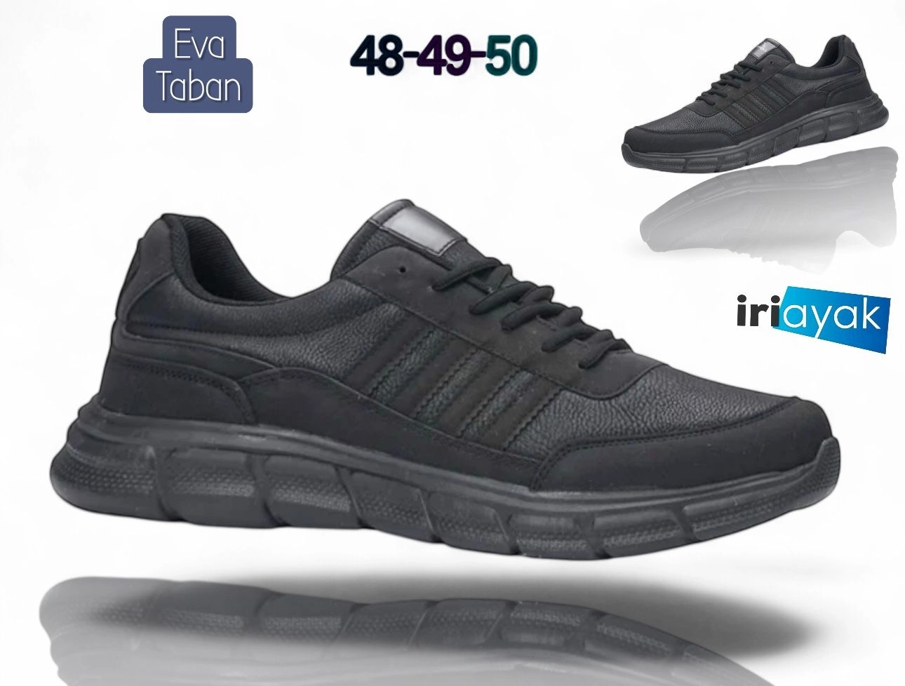 Büyük Numara Büyük Beden Rahat Kalıp Erkek Ayakkabı 48-49-50
