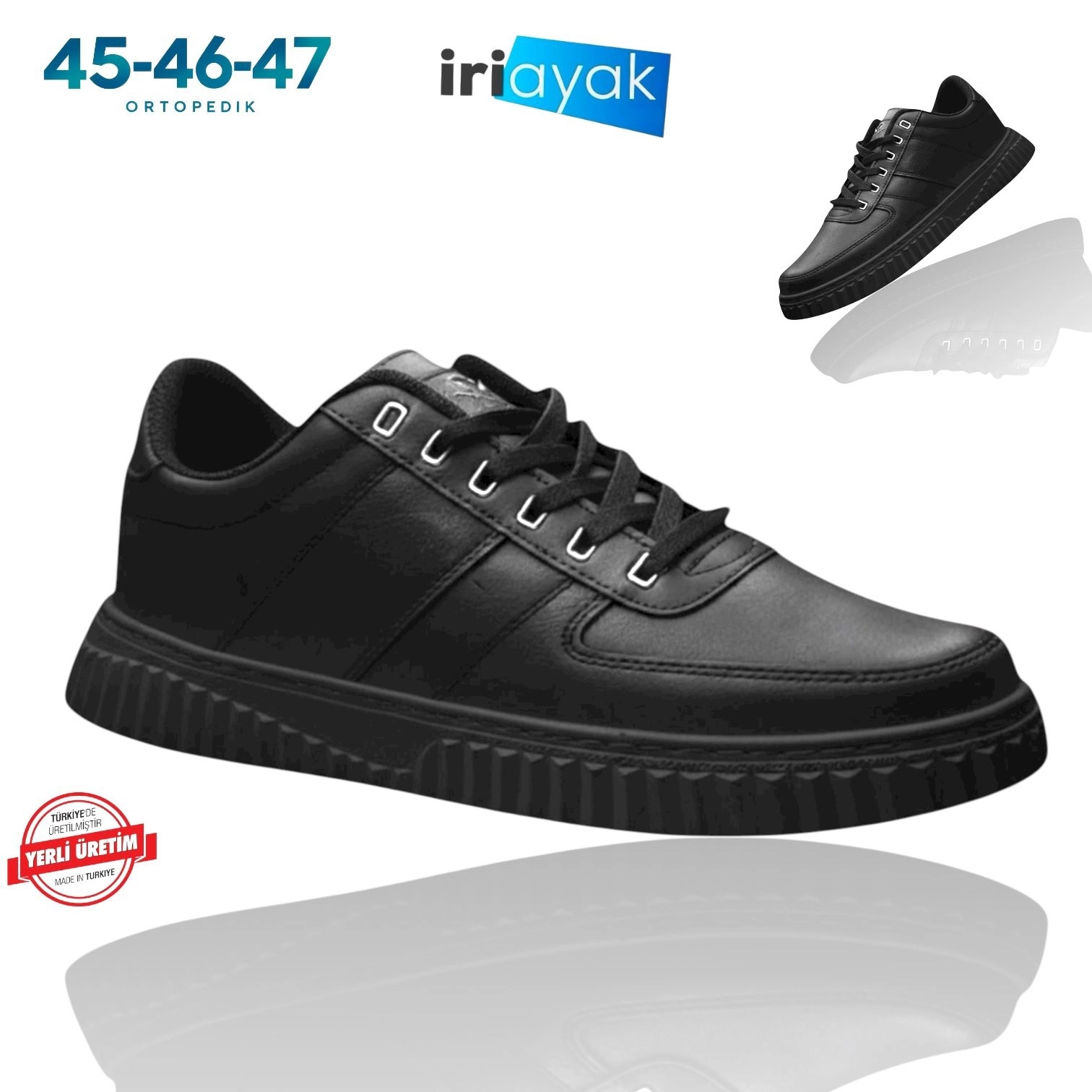  Büyük Numara  40-47 / Rahat Taban Casual Ayakkabı / Erkek - Günlük Kullanıma Uygun