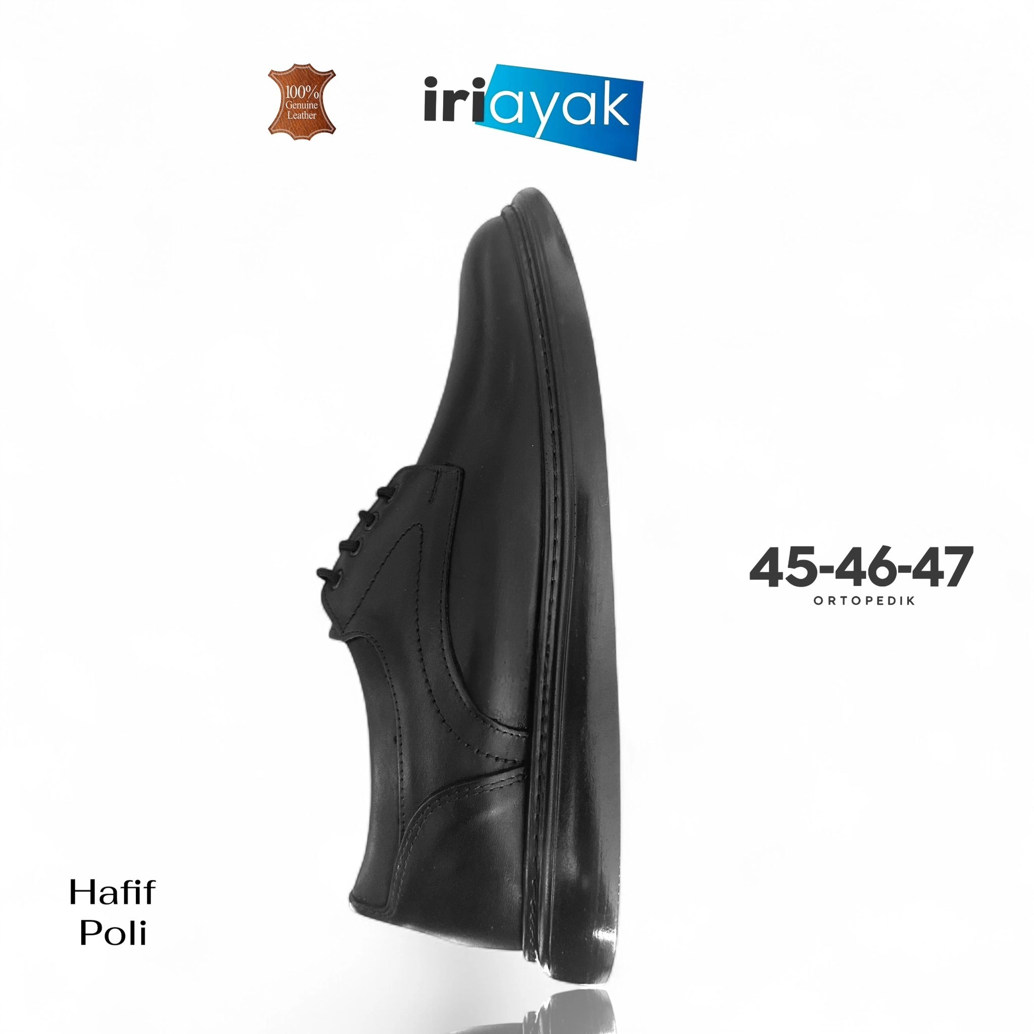 Büyük Numara Hakiki Deri 45-47 / Rahat Taban Casual Ayakkabı / Erkek - Günlük Kullanıma Uygun