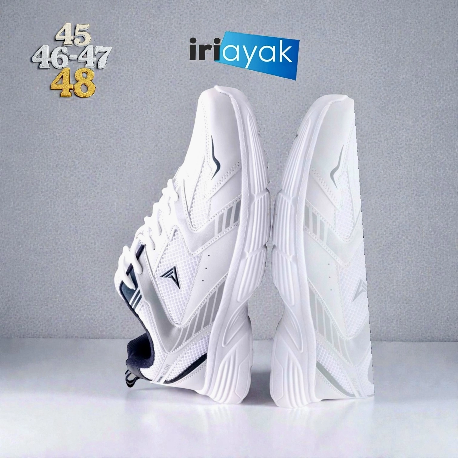 45-46-47-48 Numaralar da Rahat Kalıp Erkek Spor Ayakkabı
