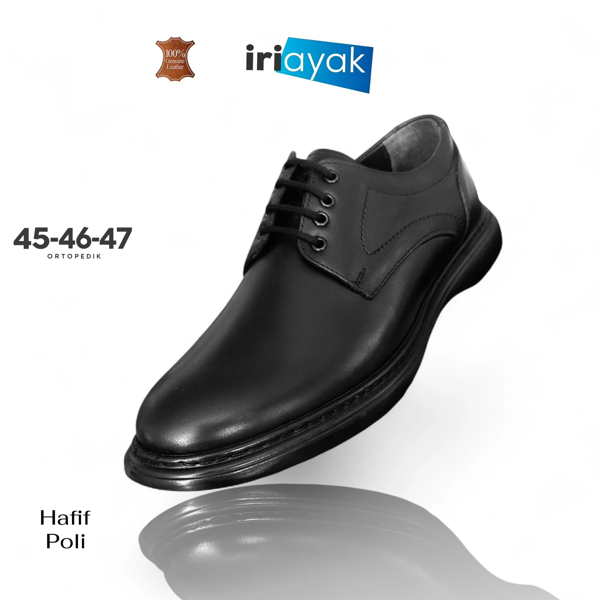 Büyük Numara Hakiki Deri 45-47 / Rahat Taban Casual Ayakkabı / Erkek - Günlük Kullanıma Uygun