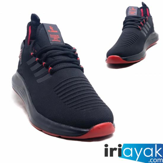 Büyük Numara Erkek Spor Ayakkabı Siyah 45-46-47 Numaralar da Günlük Spor Sneaker Yürüyüş Antreman Ayakkabı BLT114