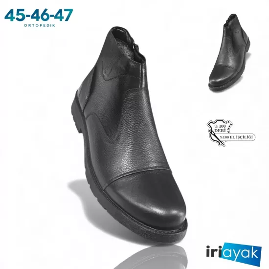Erkek Büyük Numara Deri Bot 45-46-47