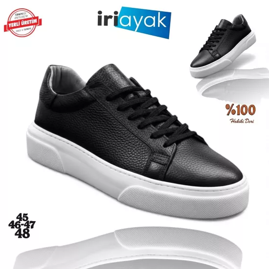 Büyük Numara Hakiki Deri 45-48 / Rahat Taban Casual Ayakkabı / Erkek - Günlük Kullanıma Uygun