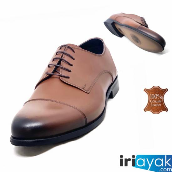 Büyük Numara Duble Deri Klasik Ayakkabı