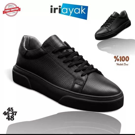  Büyük Numara Hakiki Deri 45-48 / Rahat Taban Casual Ayakkabı / Erkek - Günlük Kullanıma Uygun