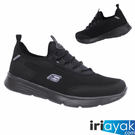  Büyük Numara Erkek Spor Ayakkabı Siyah 46-47-48 Numaralar da Günlük Spor Sneaker Yürüyüş Antreman Ayakkabı BGE101