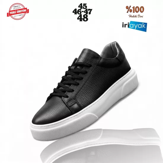 Büyük Numara Hakiki Deri 45-48 / Rahat Taban Casual Ayakkabı / Erkek - Günlük Kullanıma Uygun