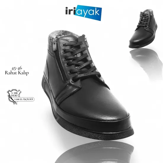 Büyük Numara Deri Bot 45-46