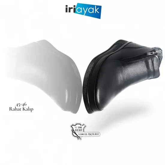 Büyük Numara Deri Bot 45-46