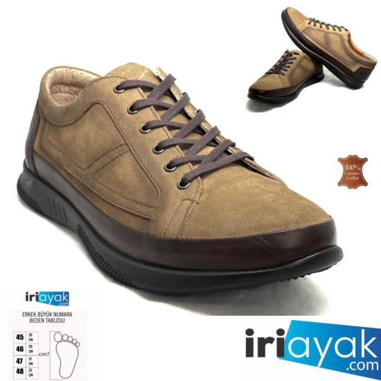 Büyük Numara Ayakkabı Deri Rahat Kalıp 45-46-47-48