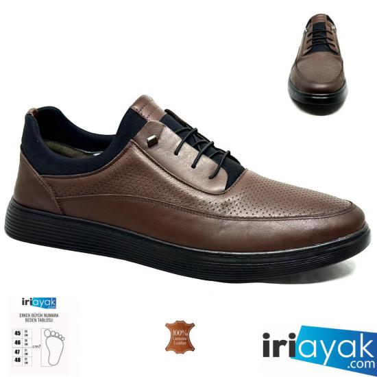 Büyük Numara Duble Deri Spor Model 45-46-47