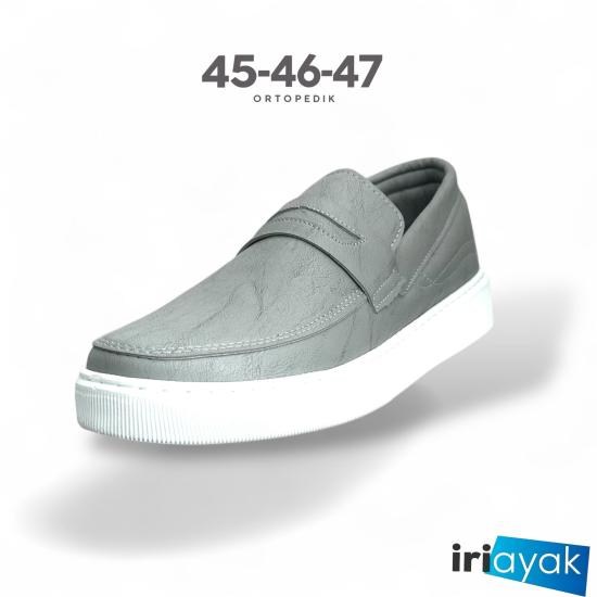 45-46-47 Numaralar da Erkek Loafer Ayakkabı