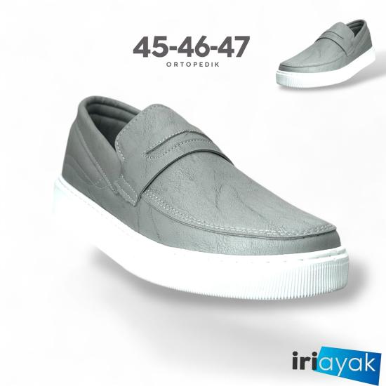 45-46-47 Numaralar da Erkek Loafer Ayakkabı