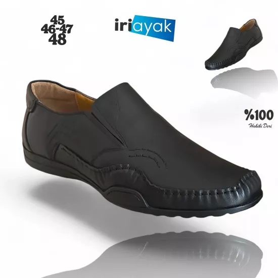 Büyük Numara Duble Hakiki Deri 45-46-47-48 
