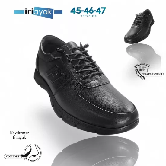 Büyük Numara Hakiki Deri 45-47 / Rahat Taban Casual Ayakkabı / Erkek - Günlük Kullanıma Uygun