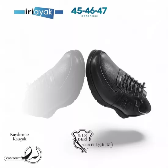 Büyük Numara Hakiki Deri 45-47 / Rahat Taban Casual Ayakkabı / Erkek - Günlük Kullanıma Uygun