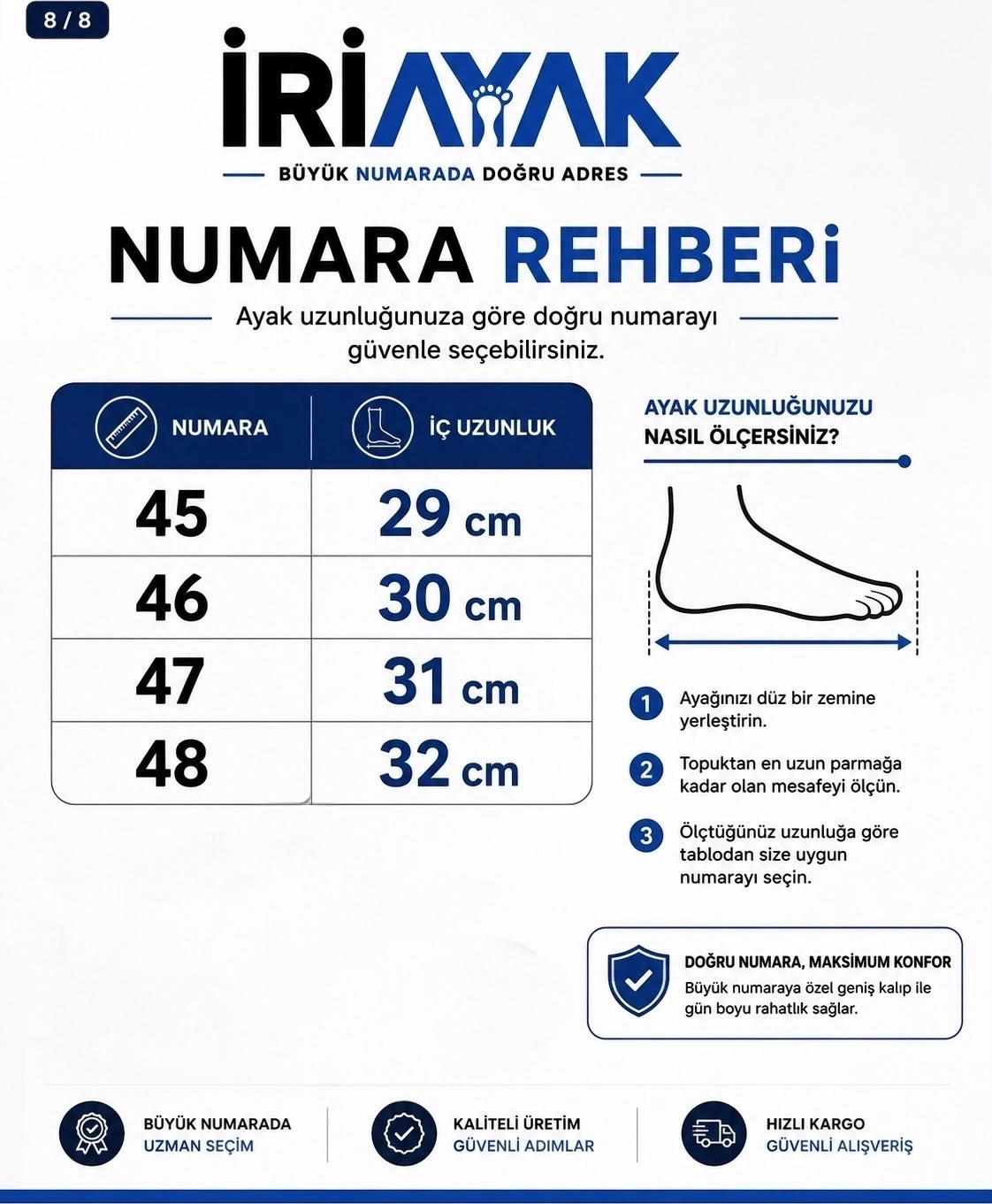 Büyük Numara 45-47 / Rahat Taban Casual Ayakkabı / Erkek - Günlük Kullanıma Uygun