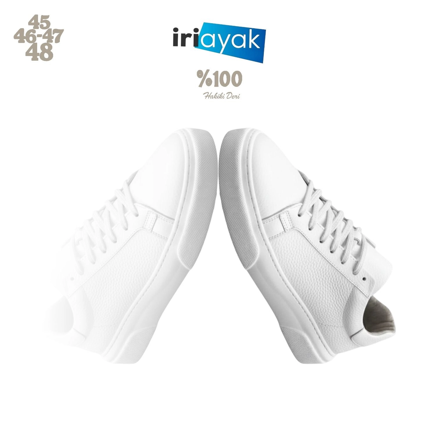 Büyük Numara Hakiki Deri 40-48 / Rahat Taban Casual Ayakkabı / Erkek - Günlük Kullanıma Uygun