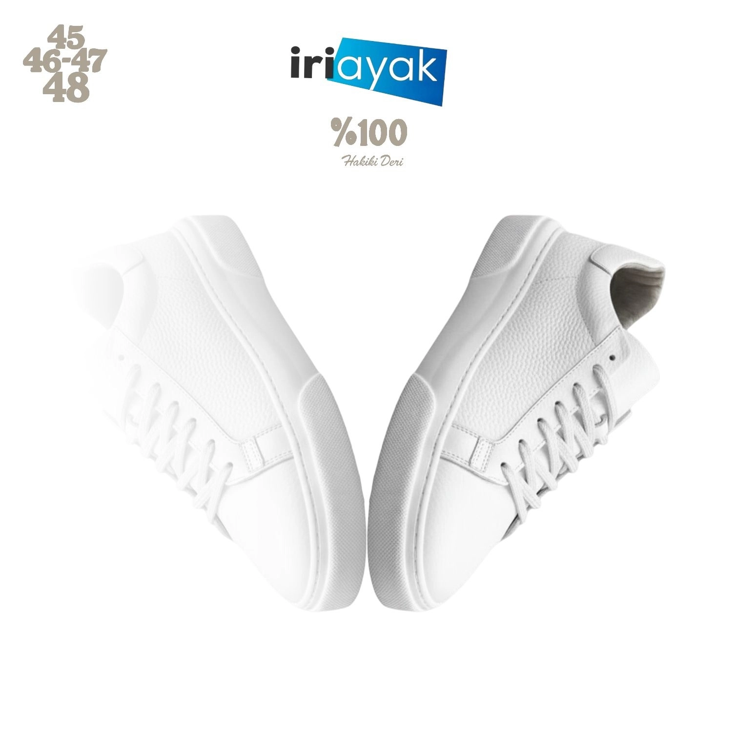 Büyük Numara Hakiki Deri 40-48 / Rahat Taban Casual Ayakkabı / Erkek - Günlük Kullanıma Uygun