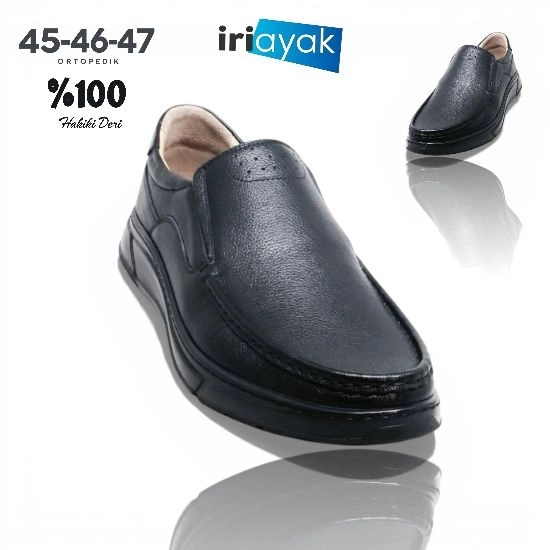 Büyük Numara Hakiki Deri 45-47 / Rahat Taban Casual Ayakkabı / Erkek - Günlük Kullanıma Uygun