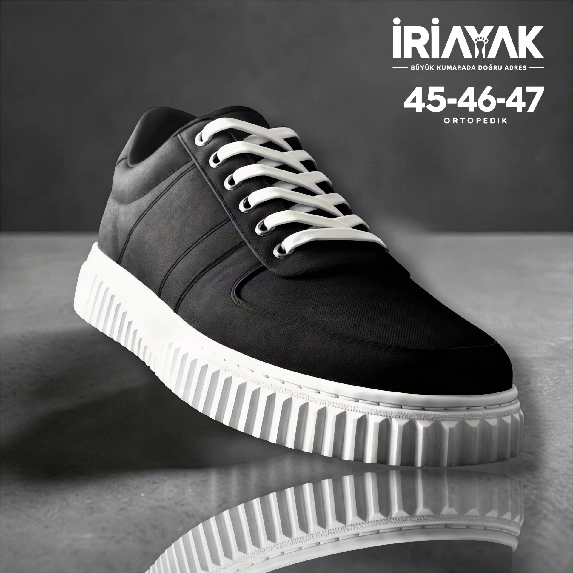 Büyük Numara 45-47 / Rahat Taban Casual Ayakkabı / Erkek - Günlük Kullanıma Uygun