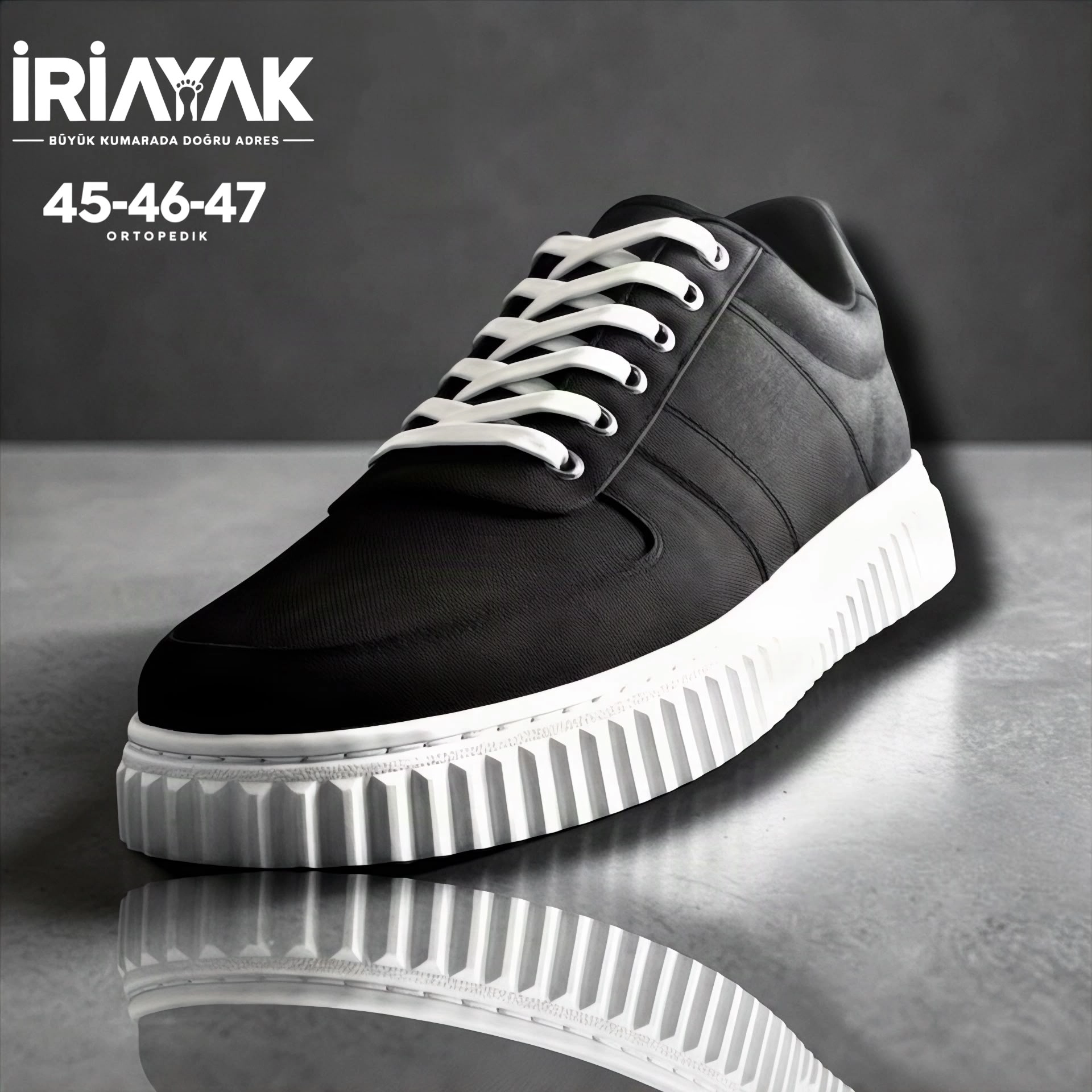 Büyük Numara 45-47 / Rahat Taban Casual Ayakkabı / Erkek - Günlük Kullanıma Uygun