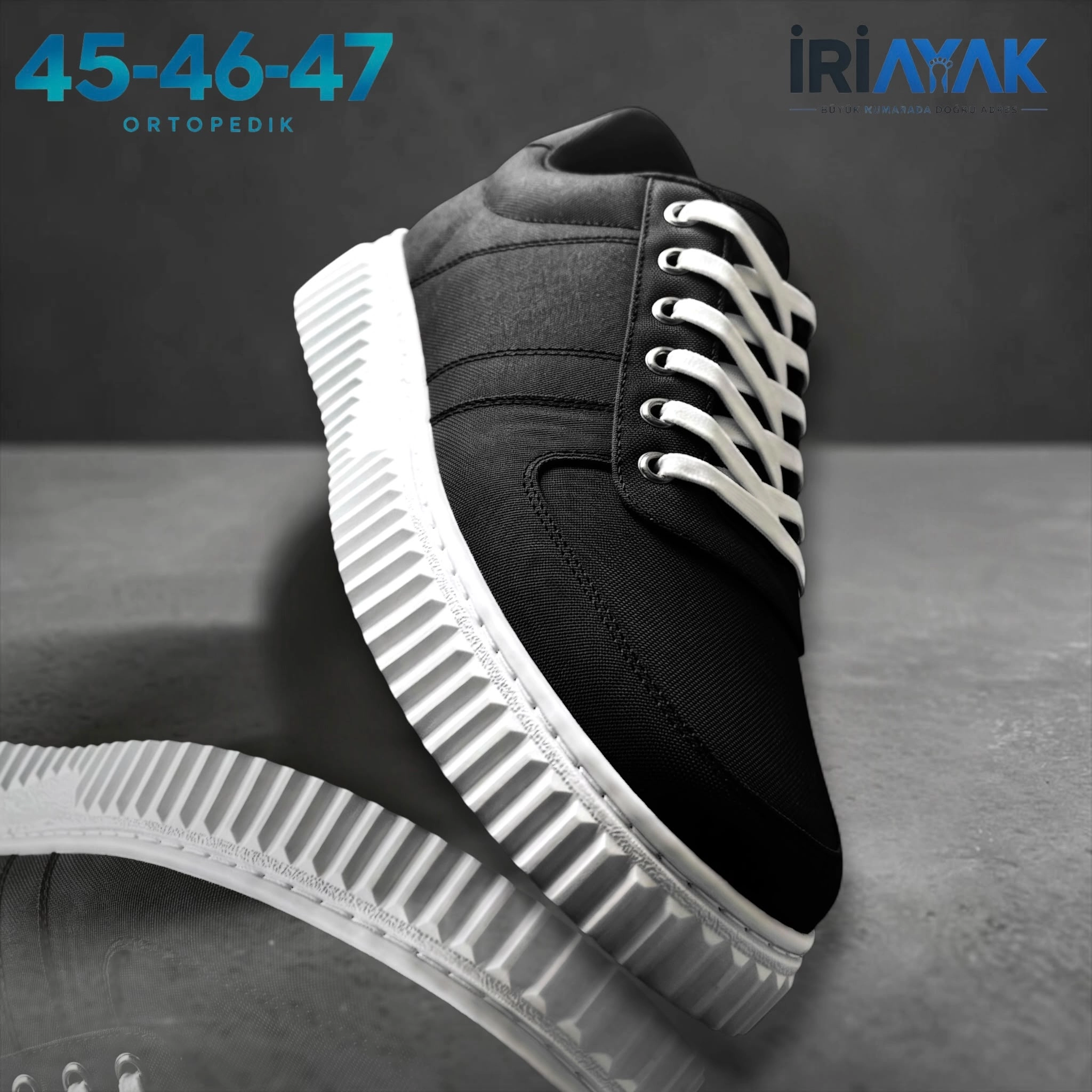 Büyük Numara 45-47 / Rahat Taban Casual Ayakkabı / Erkek - Günlük Kullanıma Uygun
