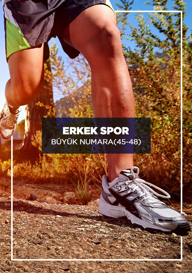 Erkek Büyük Numara Spor Ayakkabı (45-46-47-48)